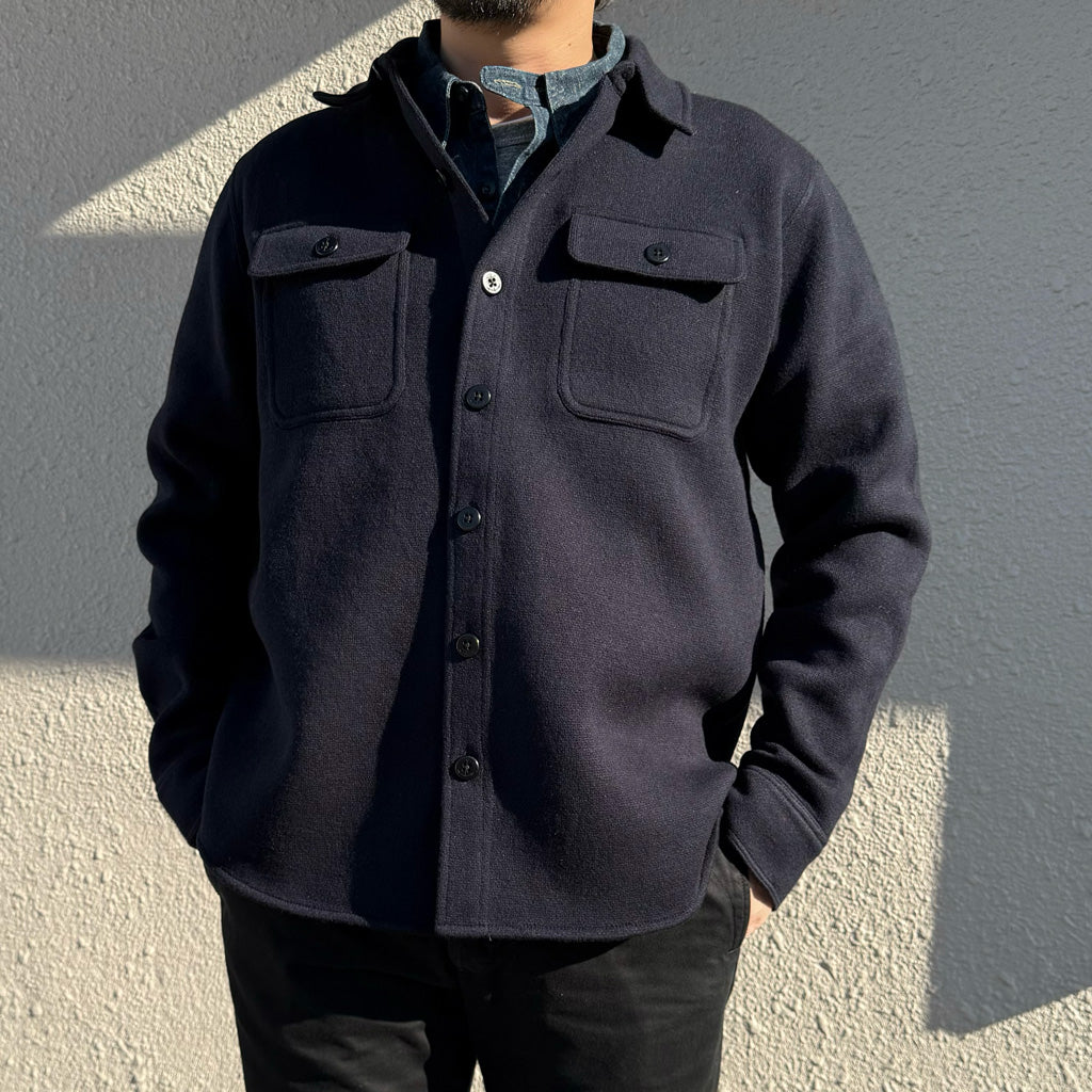 Double RL『LIMITED EDITION BIRDSEYE JAQUARD WOOL WORKSHIRT SWEATER』