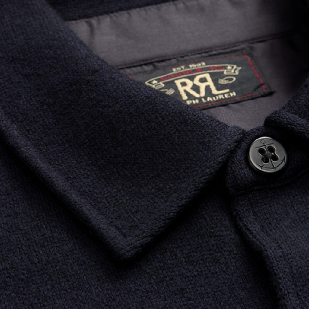 Double RL : LIMITED EDITION BIRDSEYE JAQUARD WOOL WORKSHIRT SWEATER