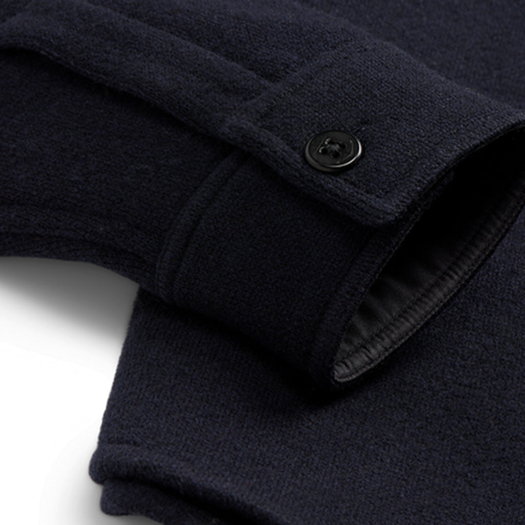Double RL : LIMITED EDITION BIRDSEYE JAQUARD WOOL WORKSHIRT SWEATER
