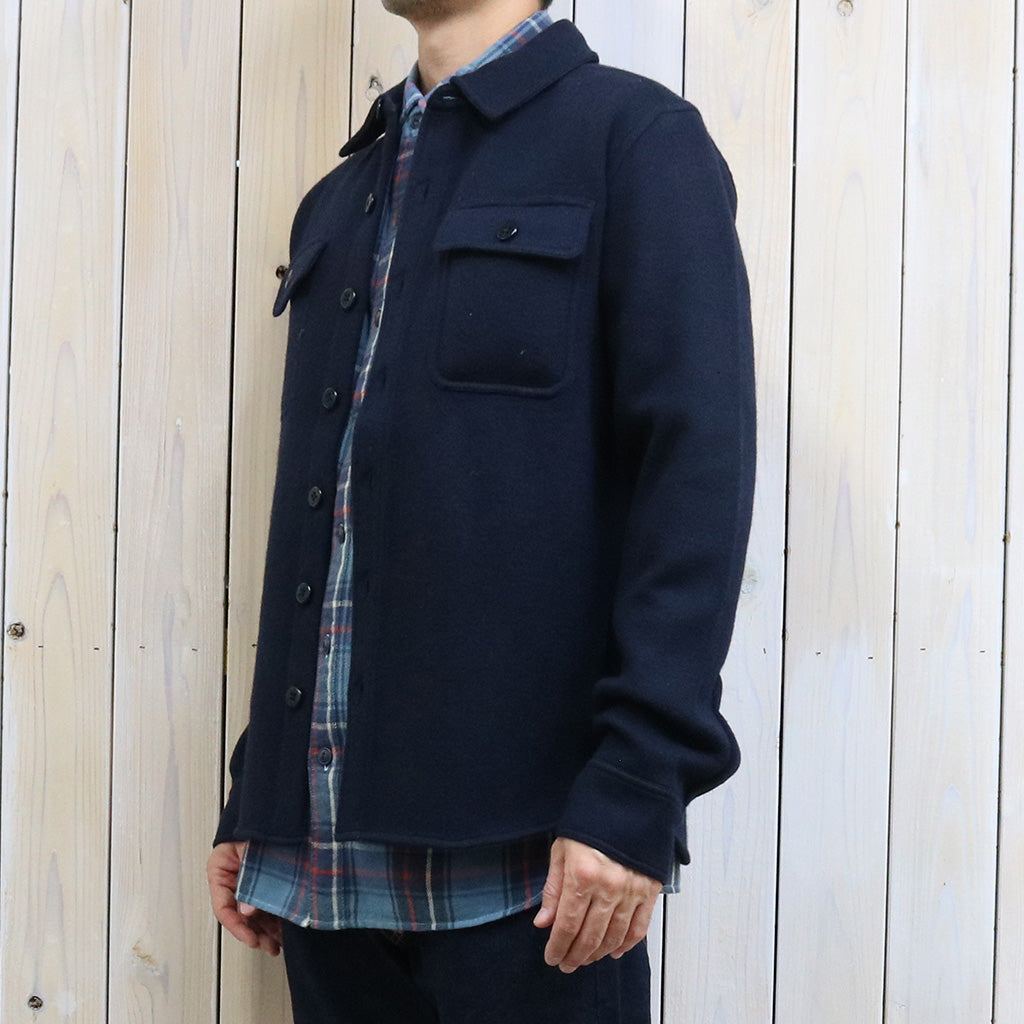 Double RL : LIMITED EDITION BIRDSEYE JAQUARD WOOL WORKSHIRT SWEATER