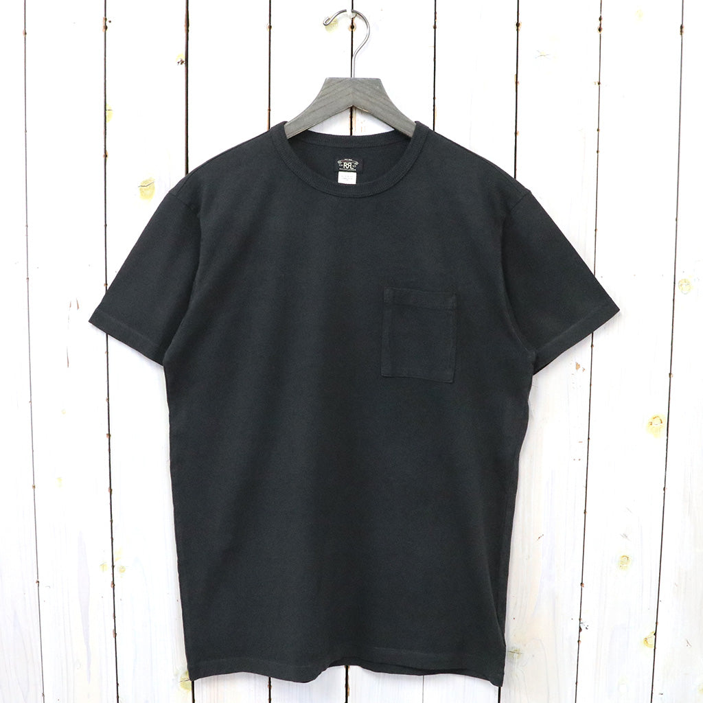 Double RL : GARMENT-DYED POCKET T-SHIRT 2PACK (BLACK)