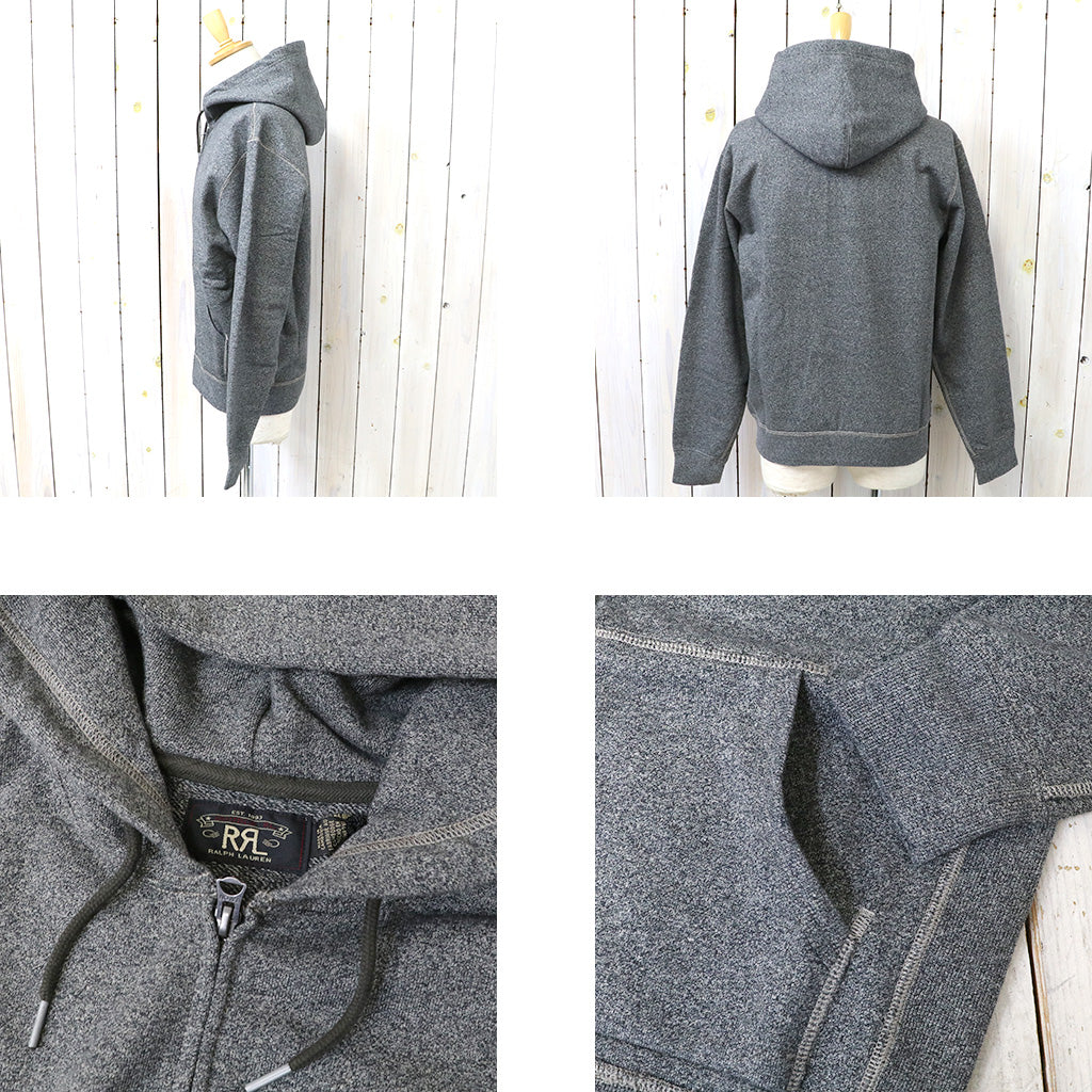 Double RL『FRENCH TERRY FULL-ZIP HOODIE』(CHARCOAL HEATHER)