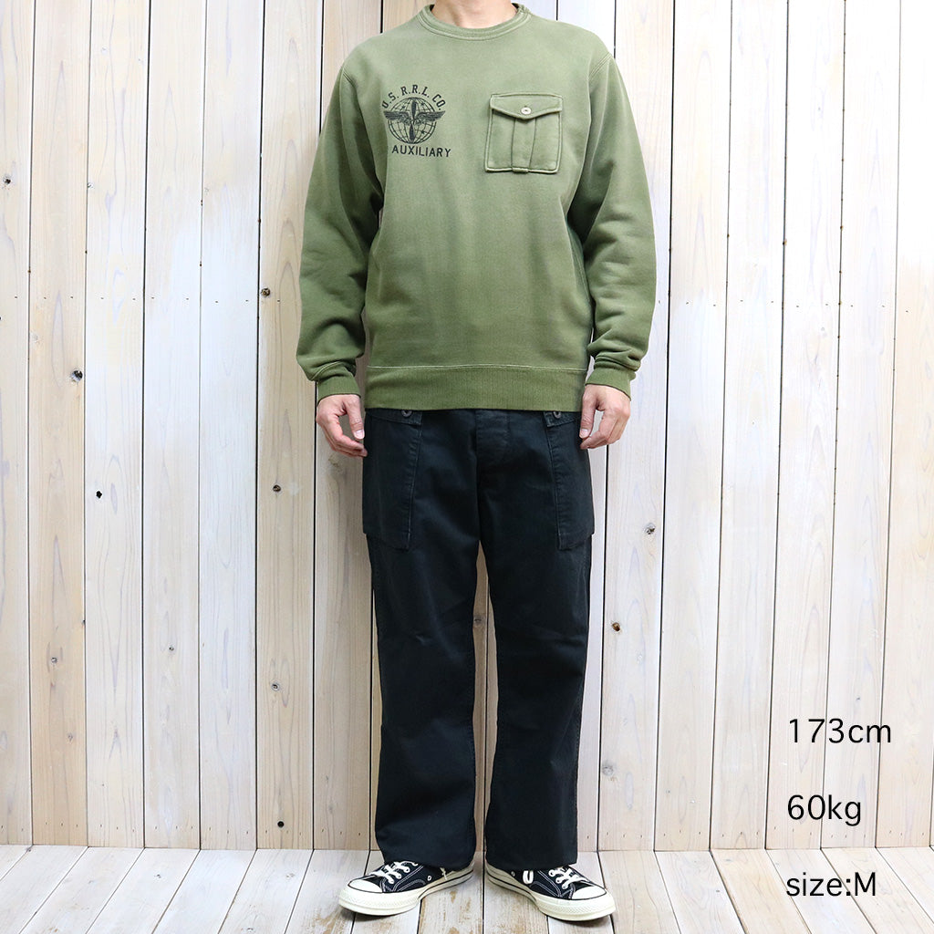 【SALE30%OFF】Double RL『FRENCH TERRY GRAPHIC SWEATSHIRT』(GREEN)