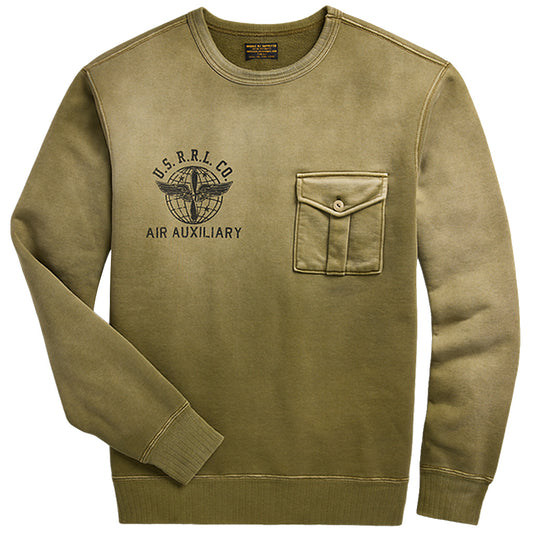 Double RL『FRENCH TERRY GRAPHIC SWEATSHIRT』(GREEN)