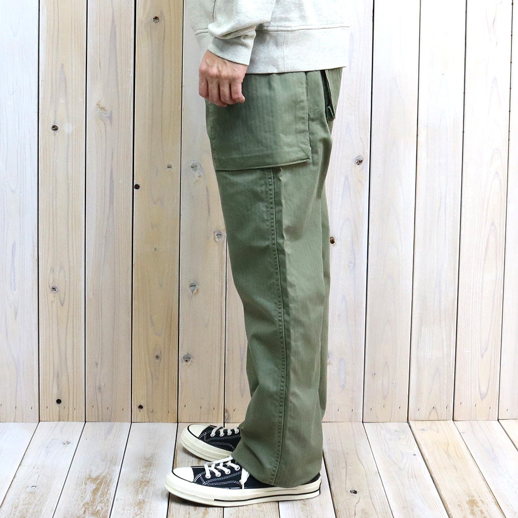 Double RL : HERRINGBONE FIELD CARGO PANT (OLIVE)