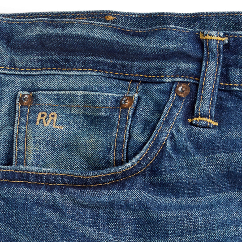 Double RL : VINTAGE 5-POCKET GRANDFALLS JEAN