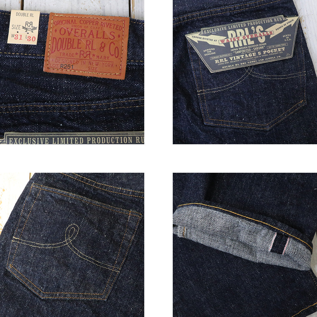 Double RL : LIMITED EDITION VINTAGE 5-POCKET JEAN (INDIGO)