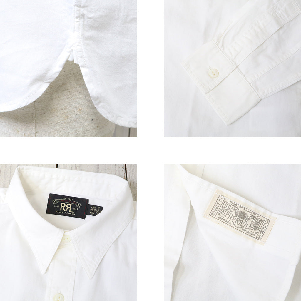 Double RL : TWILL WORK SHIRT (WHITE)