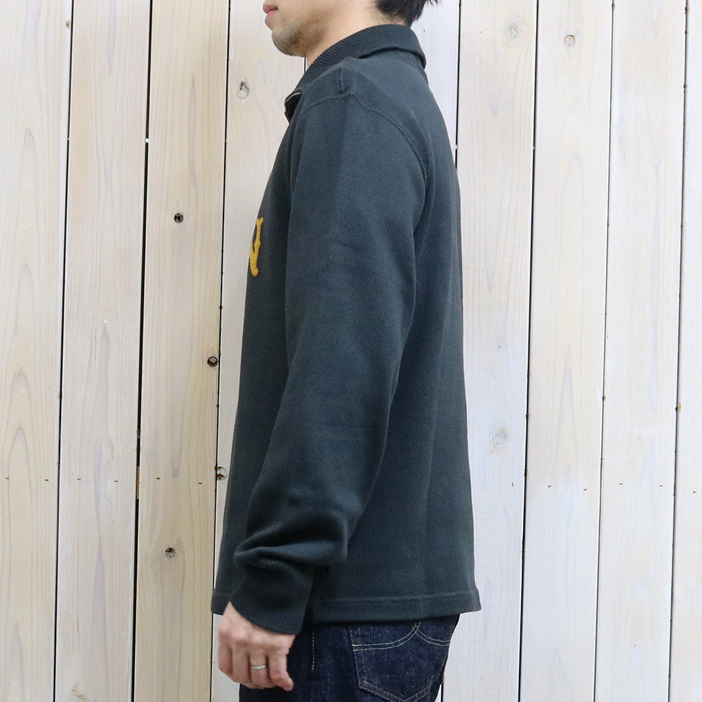 Double RL『APPLIQUED JERSEY QUARTER-ZIP PULLOVER』