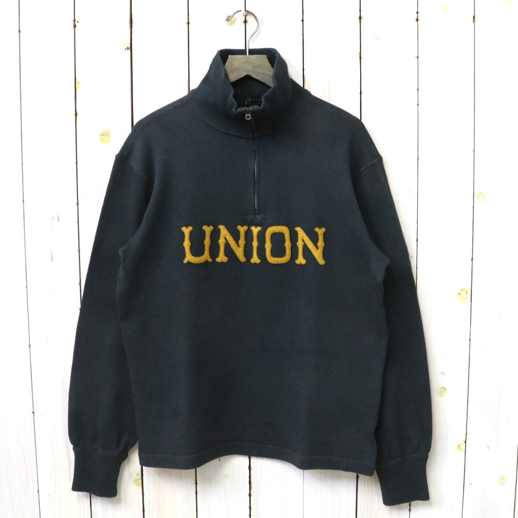 Double RL『APPLIQUED JERSEY QUARTER-ZIP PULLOVER』