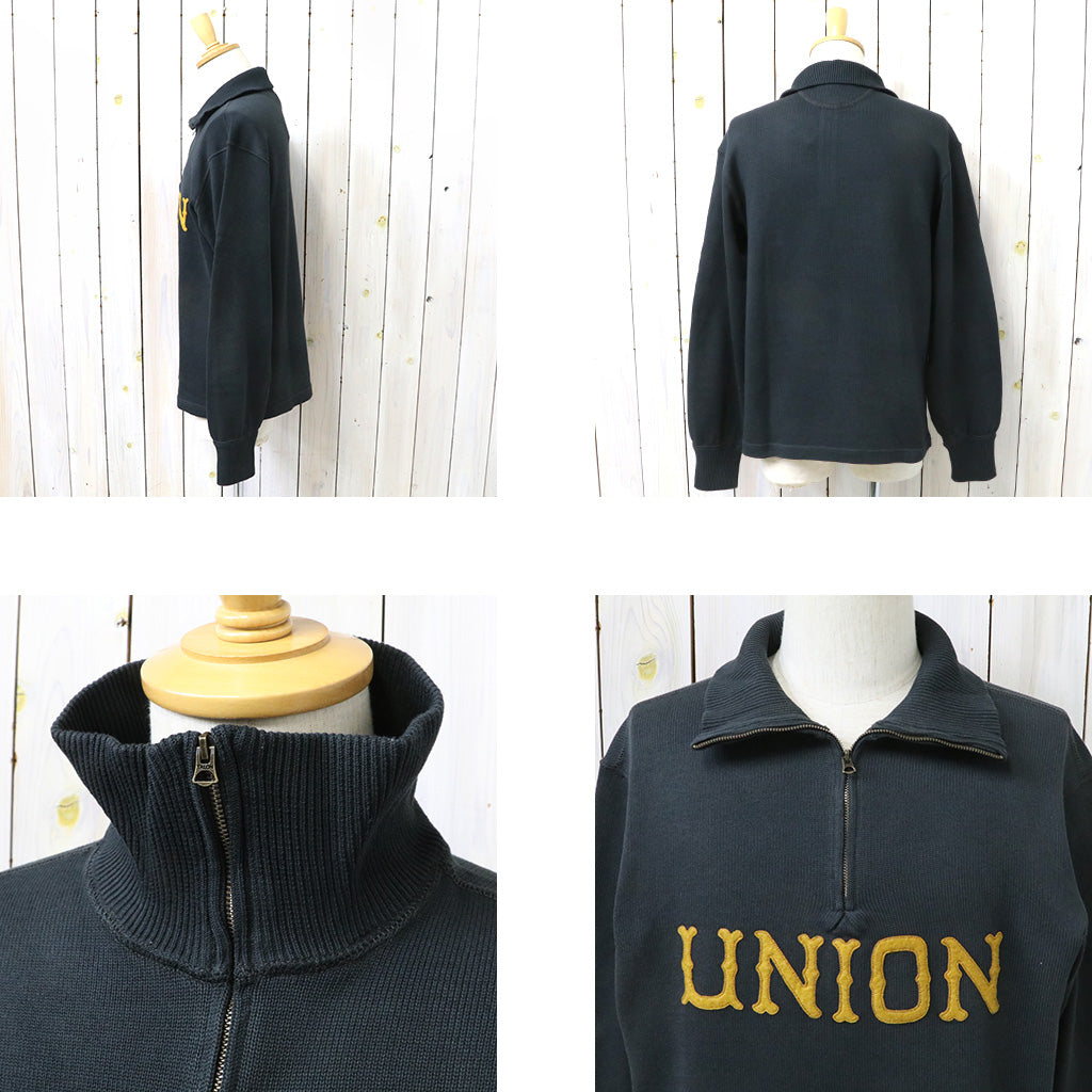 Double RL『APPLIQUED JERSEY QUARTER-ZIP PULLOVER』