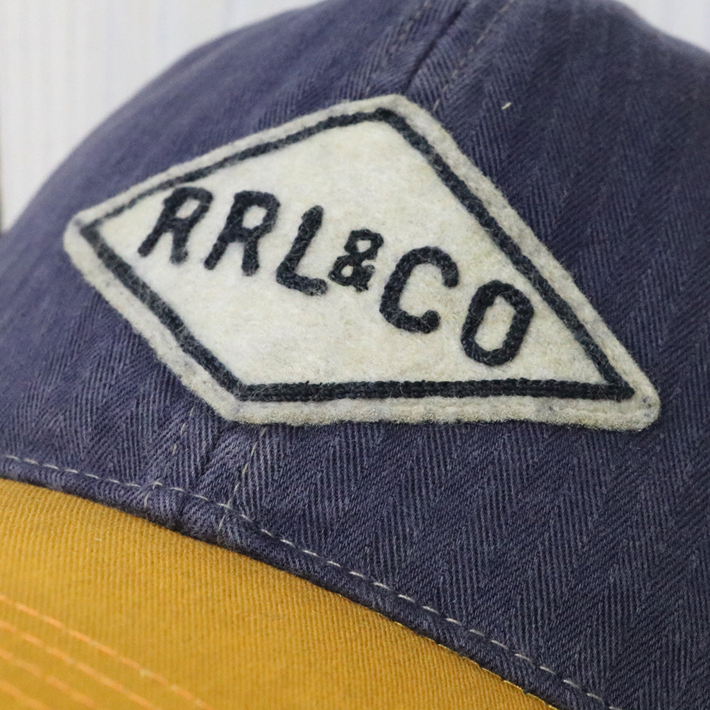 Double RL『HERRINGBONE TWILL TRUCKER CAP』(PURPLE)