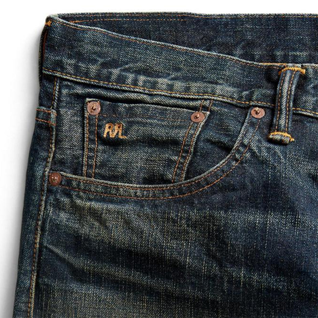 Double RL : VINTAGE 5-POCKET SELVEDGE JEAN (GIVINS WASH)