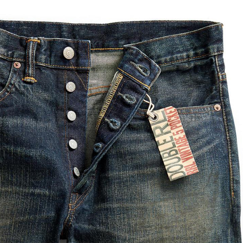 Double RL : VINTAGE 5-POCKET SELVEDGE JEAN (GIVINS WASH)