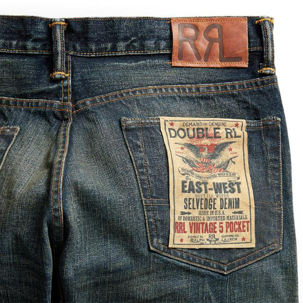 Double RL : VINTAGE 5-POCKET SELVEDGE JEAN (GIVINS WASH)