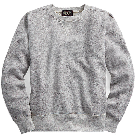 Double RL : FLEECE CREWNECK SWEAT (ATHLETIC GREY HEATHER)