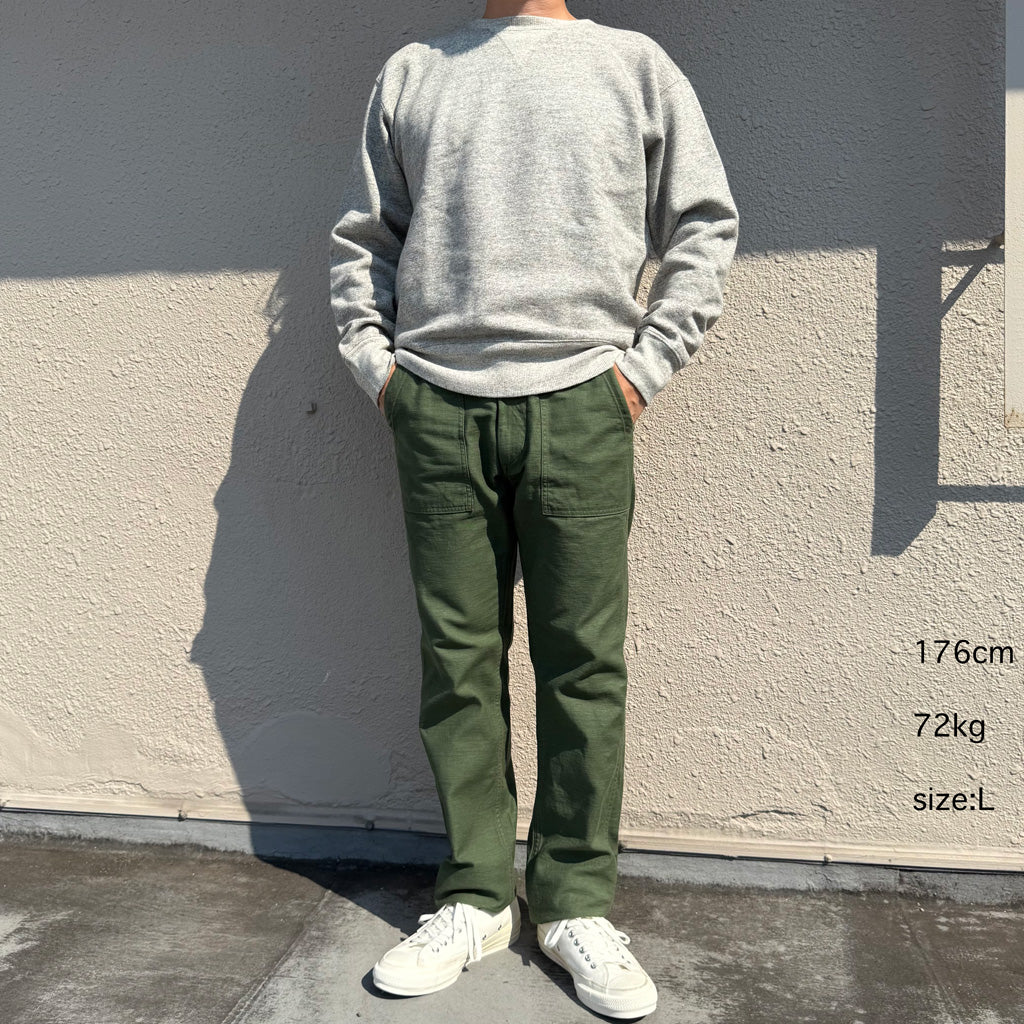 Double RL : FLEECE CREWNECK SWEAT (ATHLETIC GREY HEATHER)