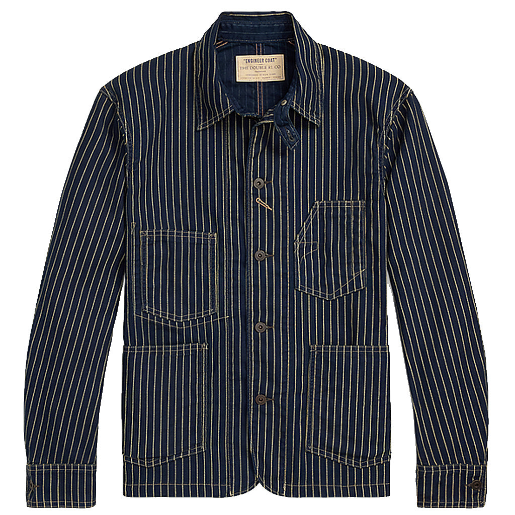 Double RL『INDIGO DOTSTRIPE TWILL ENGINEER COAT』(NAVY)