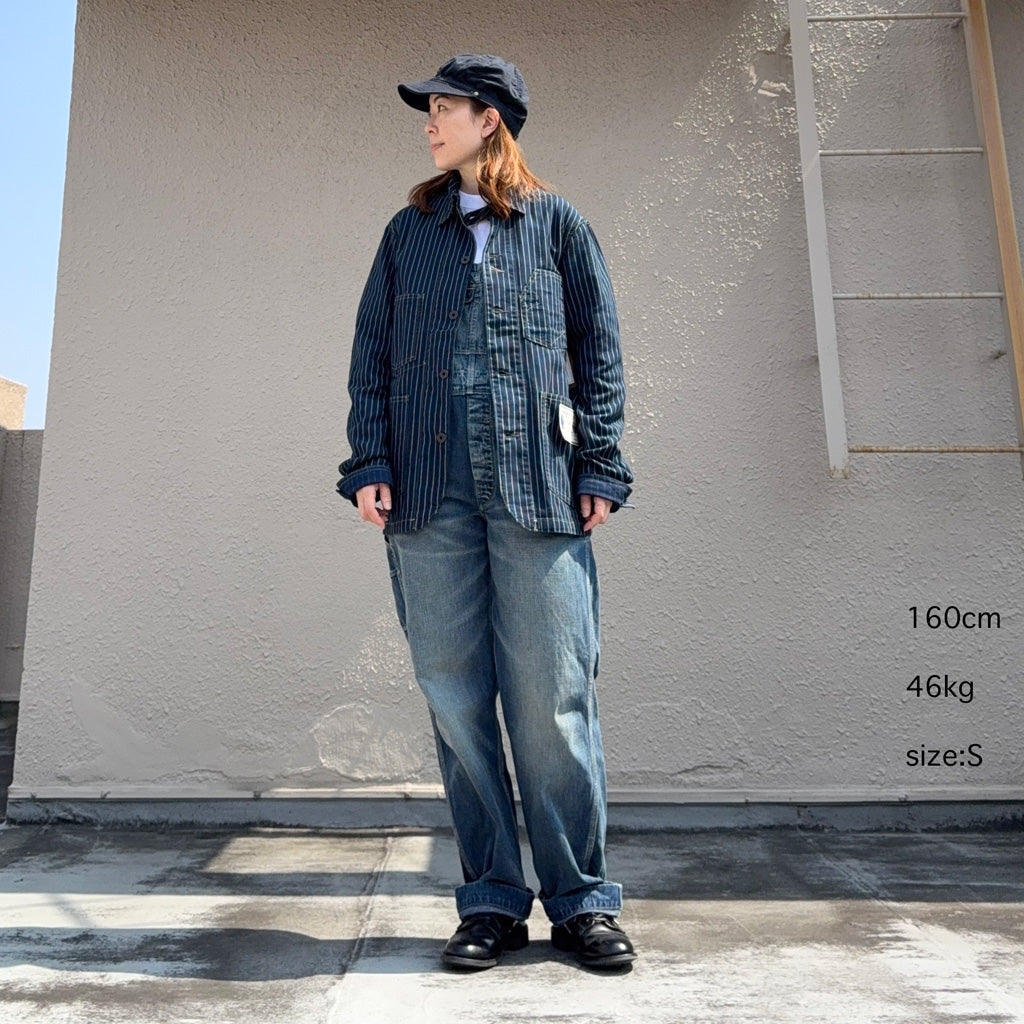 Double RL『INDIGO DOTSTRIPE TWILL ENGINEER COAT』(NAVY)