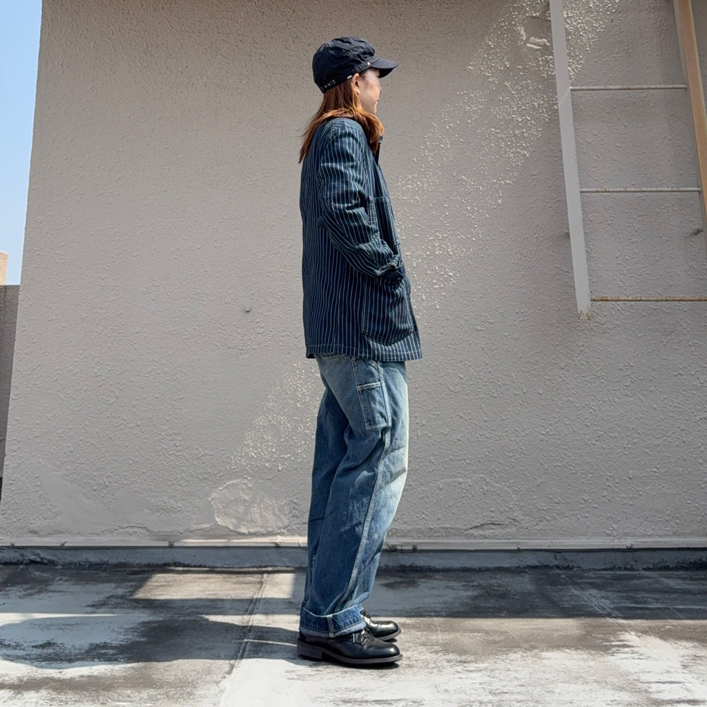 Double RL『INDIGO DOTSTRIPE TWILL ENGINEER COAT』(NAVY)