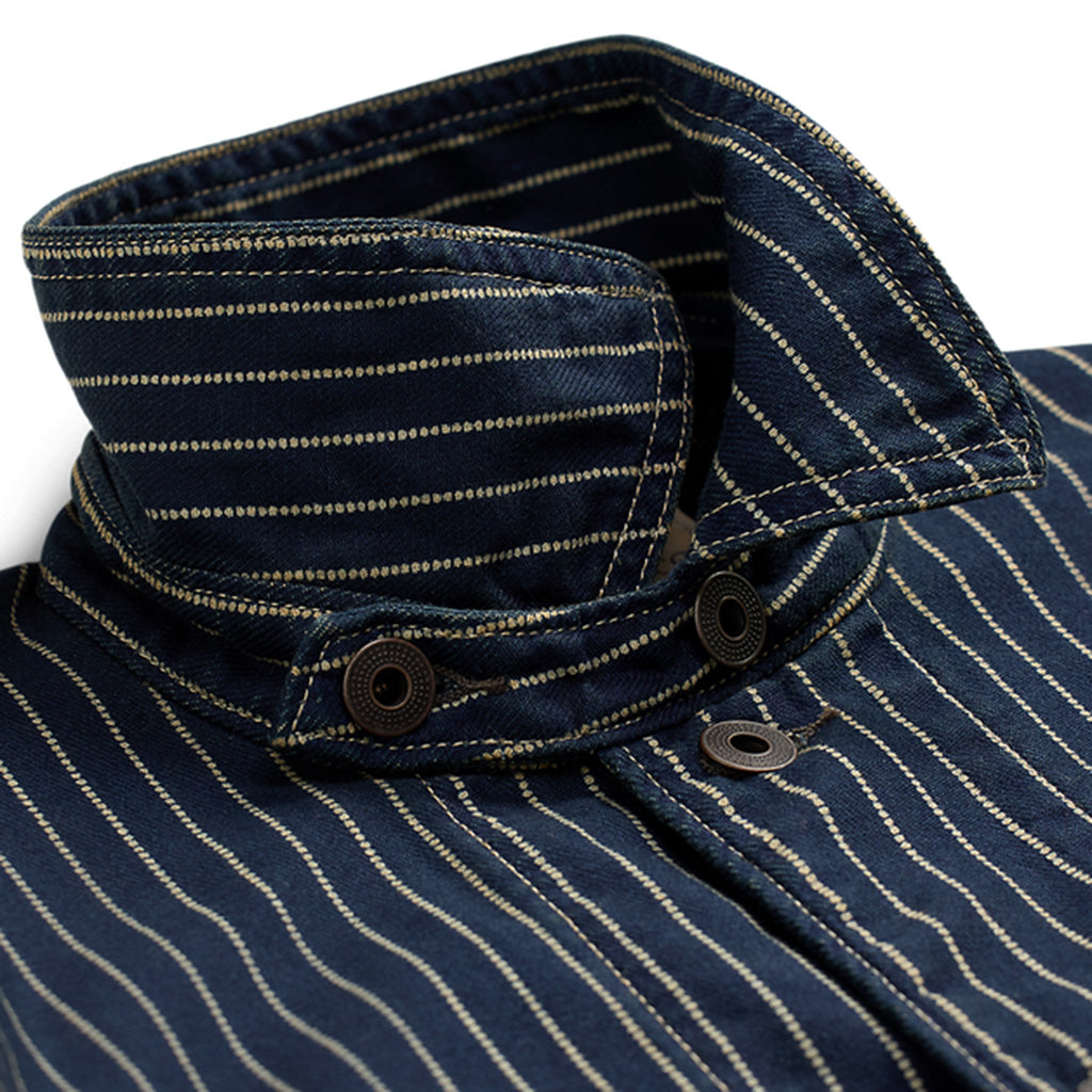 Double RL『INDIGO DOTSTRIPE TWILL ENGINEER COAT』(NAVY)