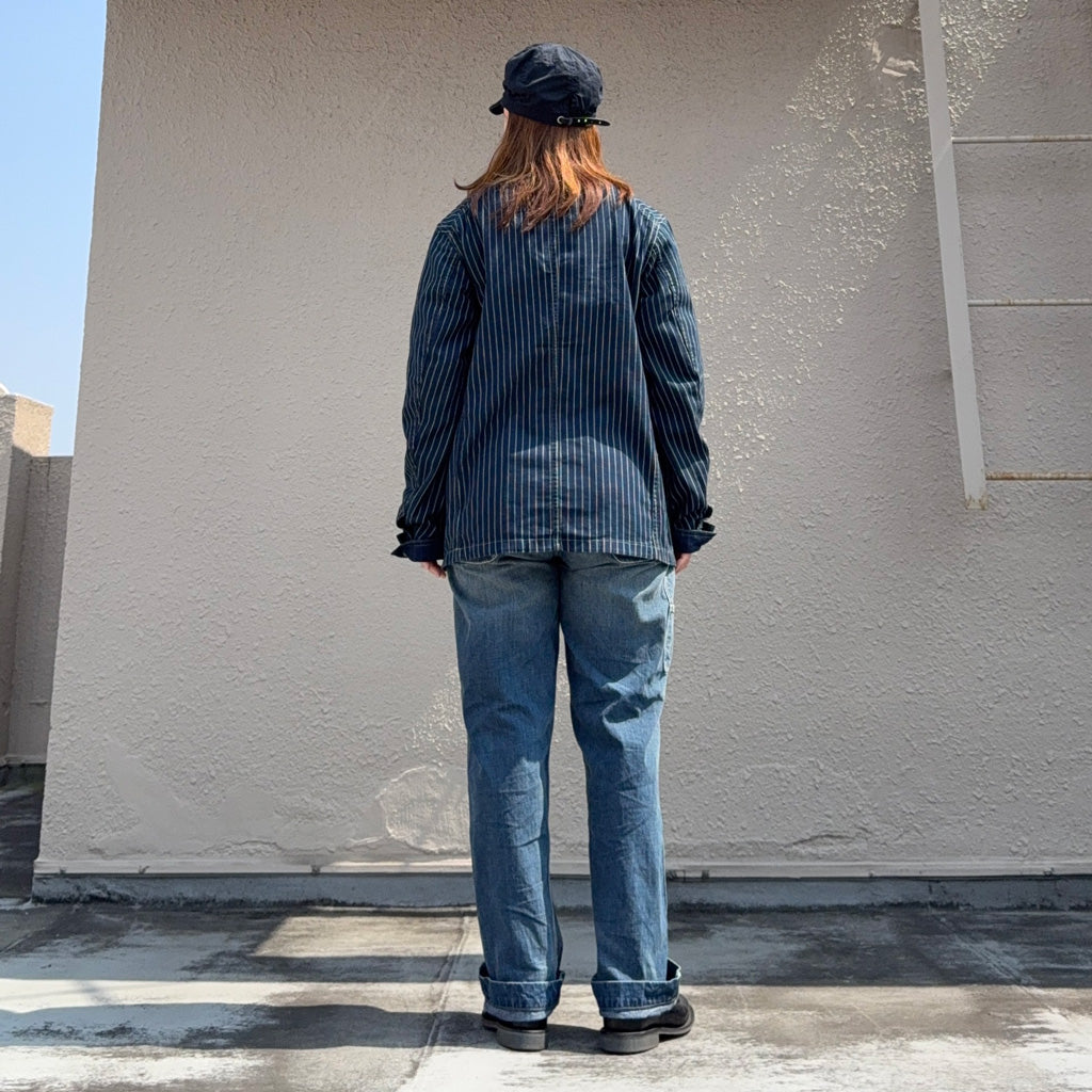 Double RL『INDIGO DOTSTRIPE TWILL ENGINEER COAT』(NAVY)