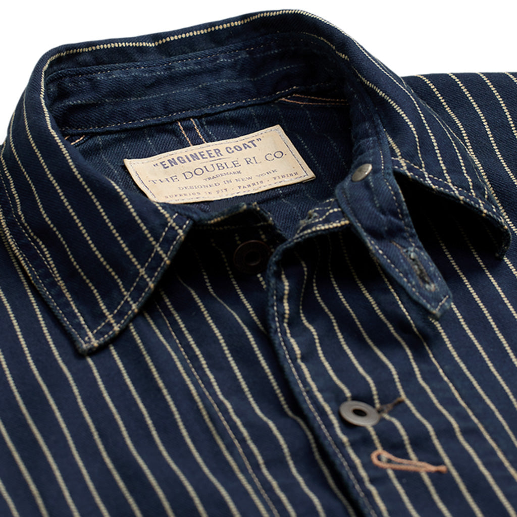 Double RL『INDIGO DOTSTRIPE TWILL ENGINEER COAT』(NAVY)