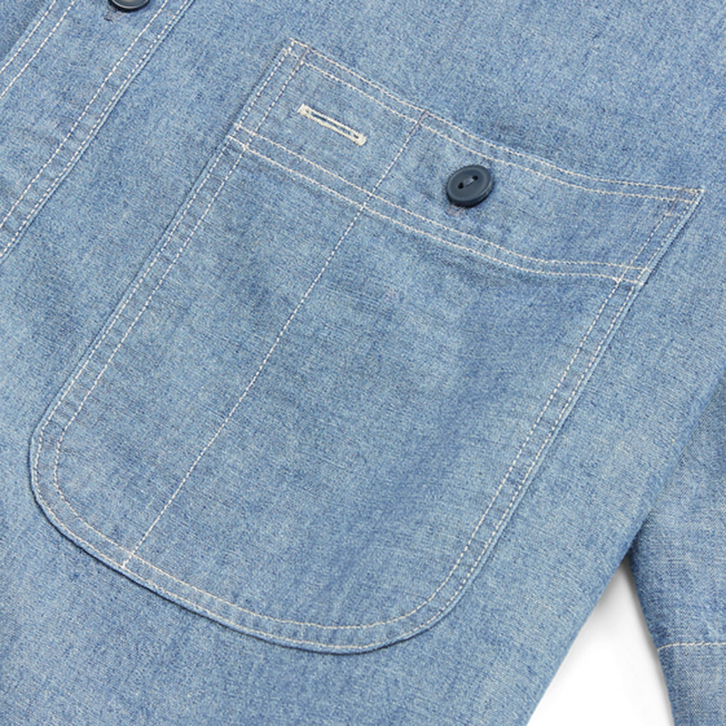 Double RL : INDIGO CHAMBRAY WORK SHIRT