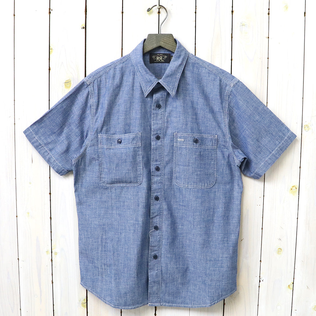 Double RL : INDIGO CHAMBRAY WORK SHIRT
