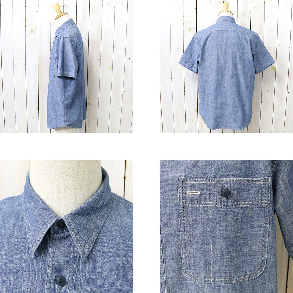 Double RL : INDIGO CHAMBRAY WORK SHIRT