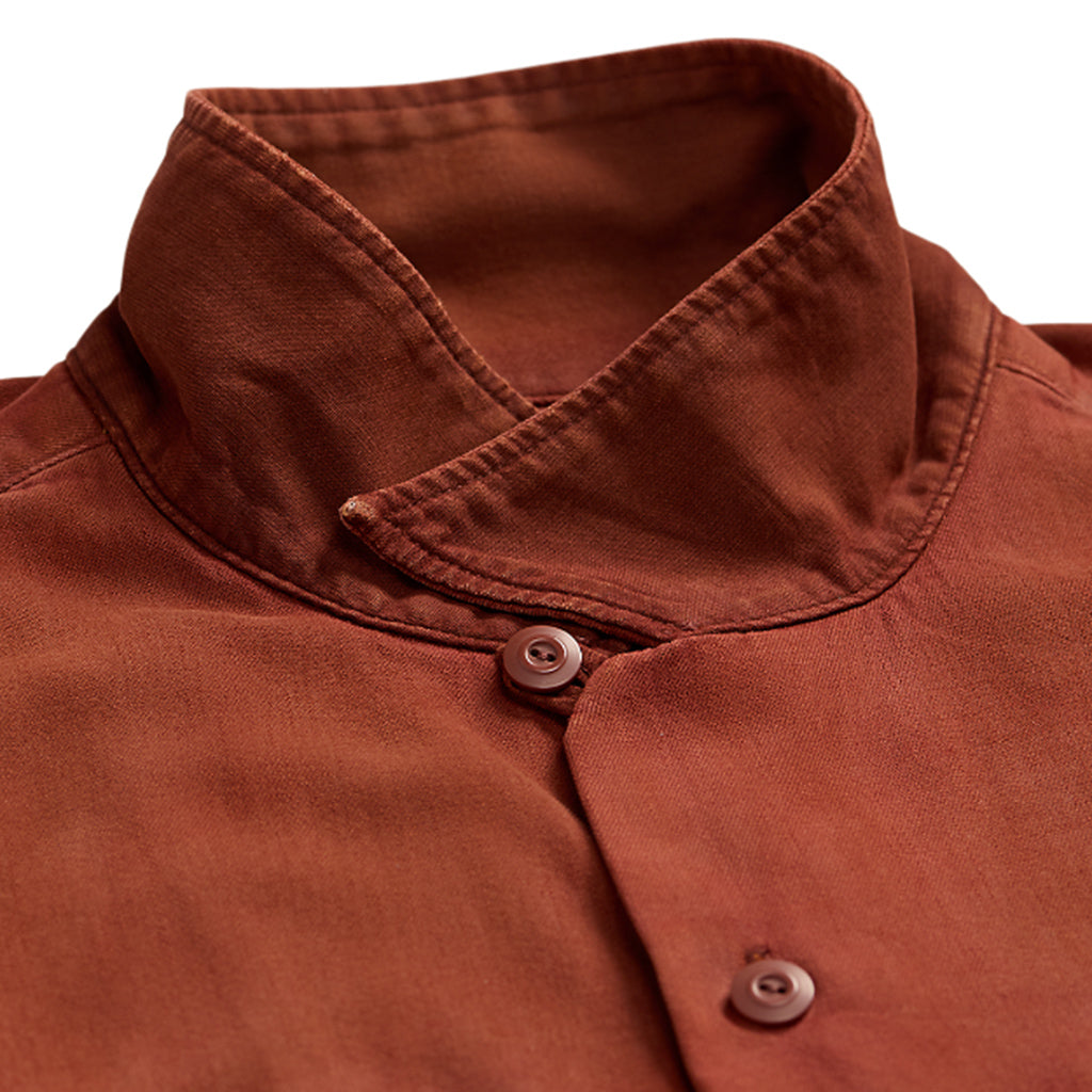 【SALE40%OFF】Double RL : GARMENT DYED TWILL CAMP SHIRT (RED)