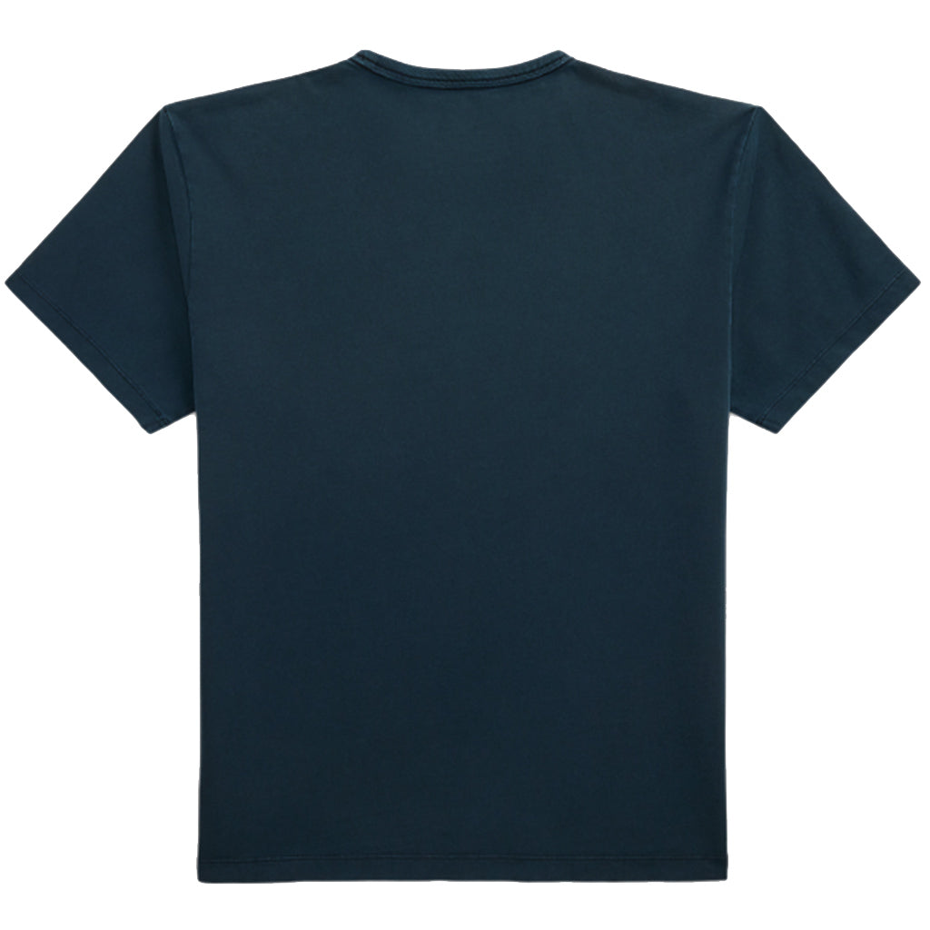 Double RL : RELAXED FIT HEAVYWEIGHT JERSEY T-SHIRT (NAVY)