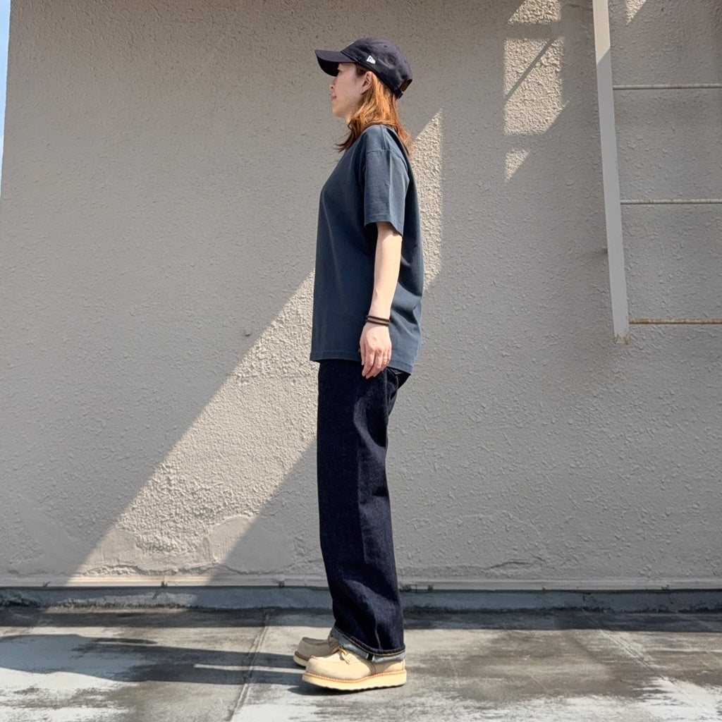 Double RL : RELAXED FIT HEAVYWEIGHT JERSEY T-SHIRT (NAVY)