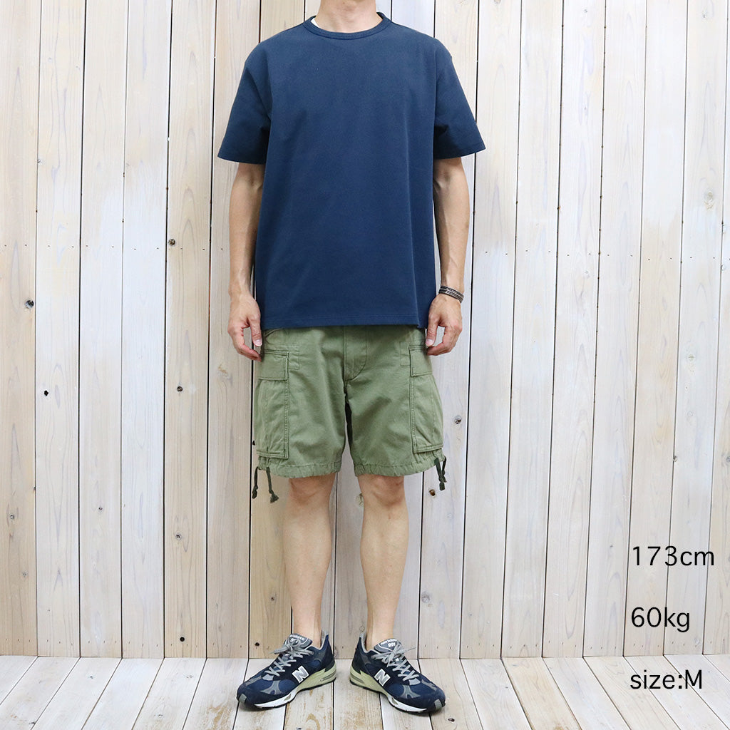 Double RL : RELAXED FIT HEAVYWEIGHT JERSEY T-SHIRT (NAVY)
