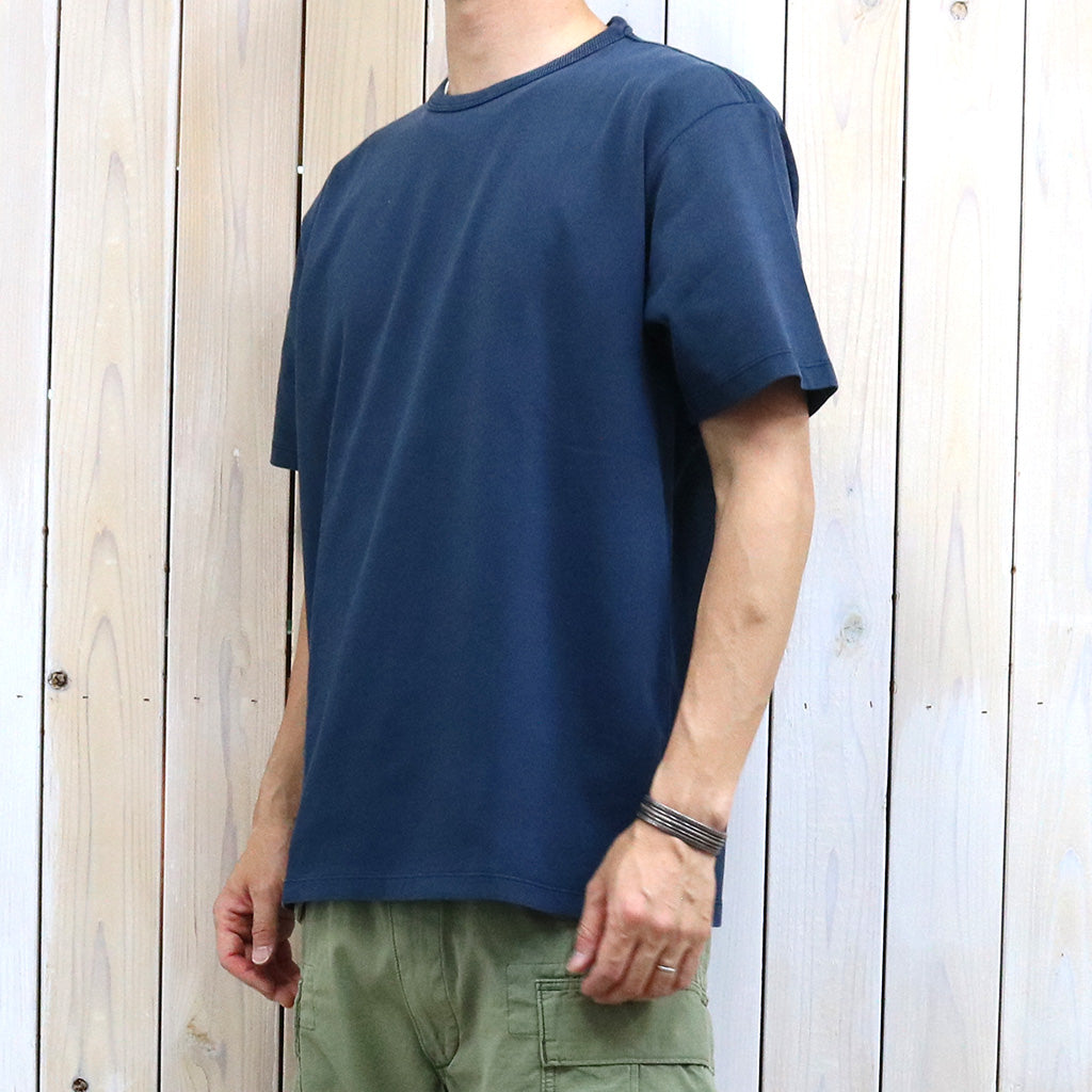 Double RL : RELAXED FIT HEAVYWEIGHT JERSEY T-SHIRT (NAVY)