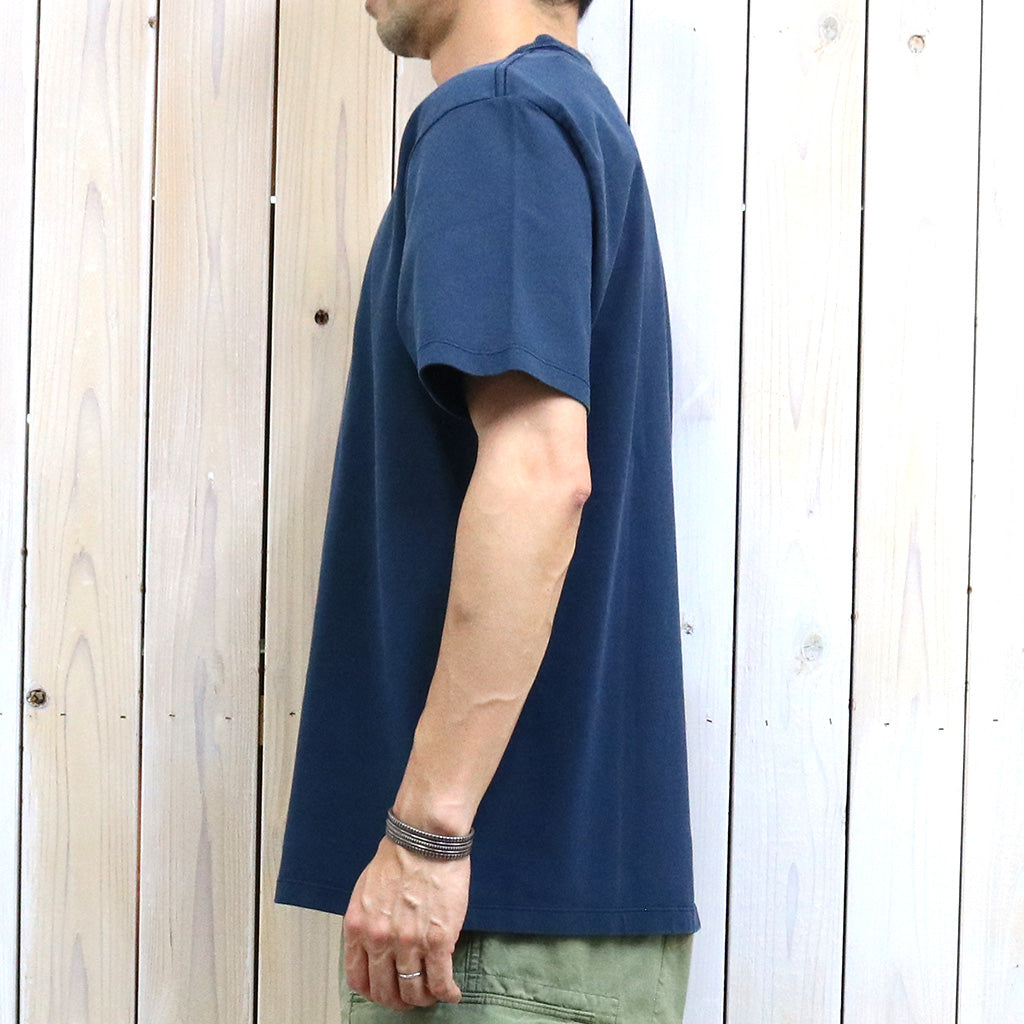 Double RL : RELAXED FIT HEAVYWEIGHT JERSEY T-SHIRT (NAVY)