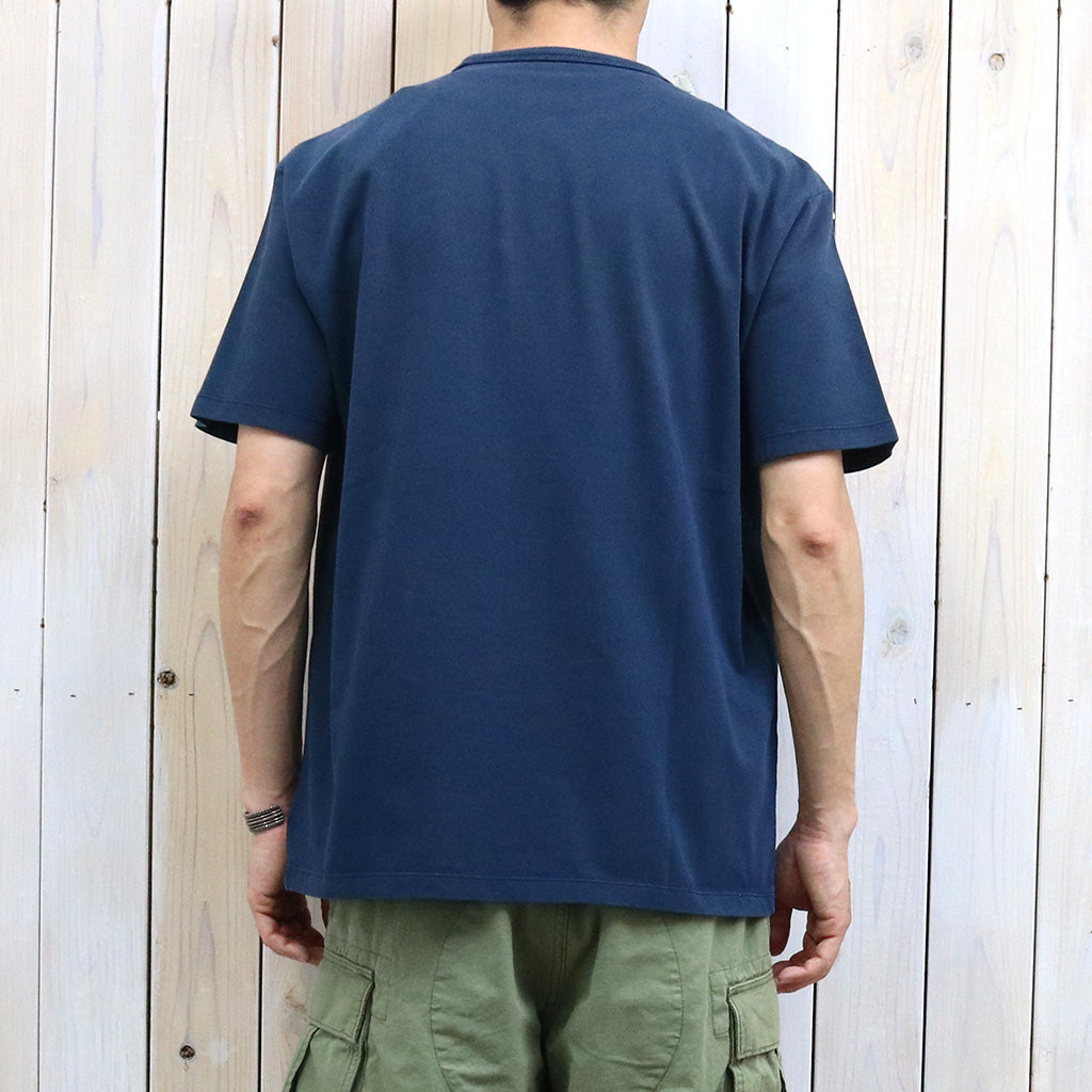 Double RL : RELAXED FIT HEAVYWEIGHT JERSEY T-SHIRT (NAVY)