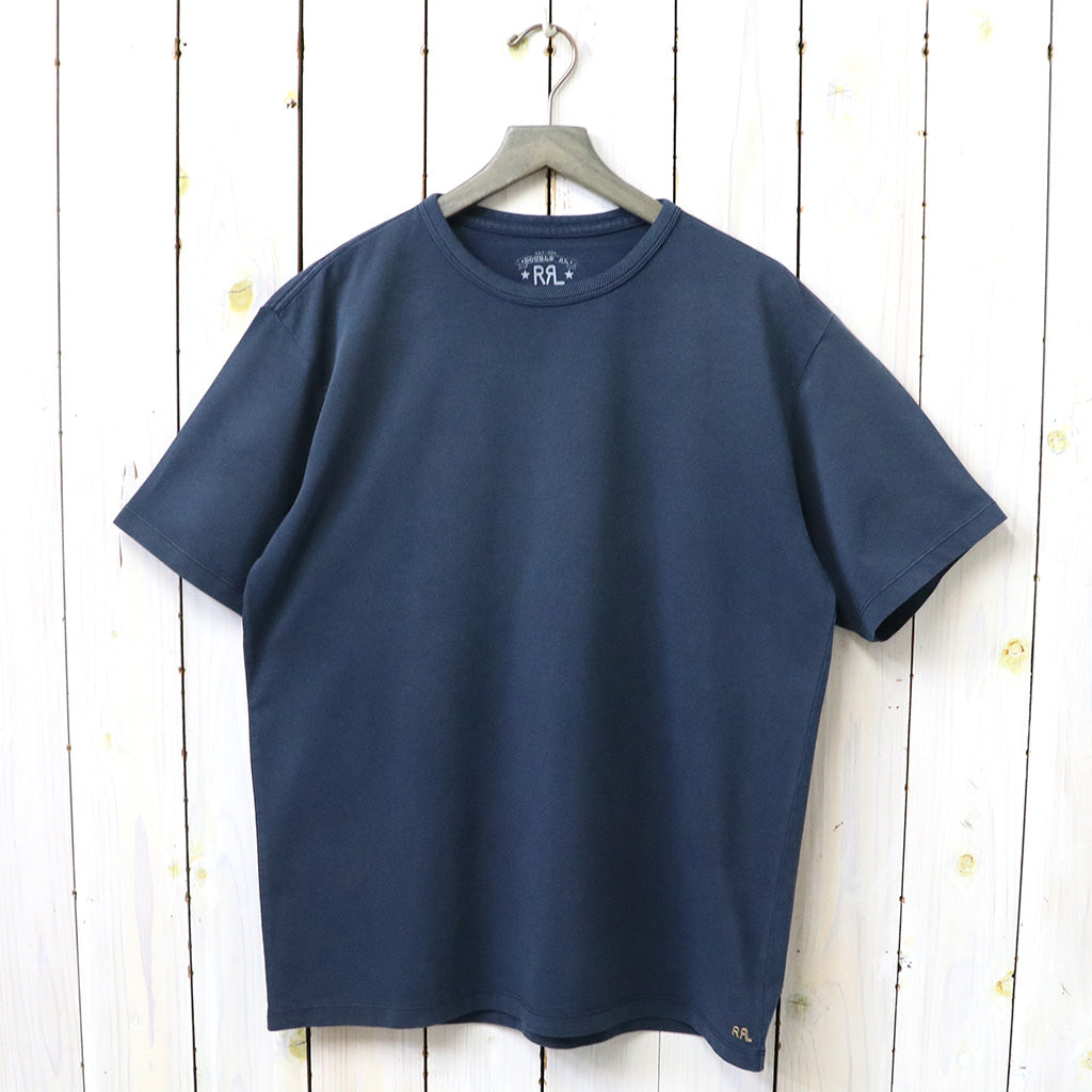 Double RL : RELAXED FIT HEAVYWEIGHT JERSEY T-SHIRT (NAVY)