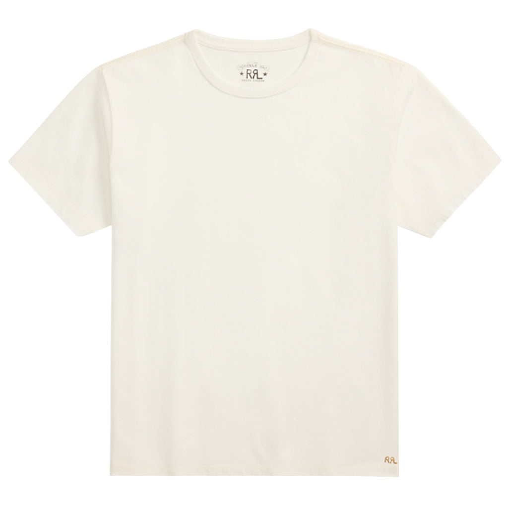 Double RL『RELAXED FIT HEAVYWEIGHT JERSEY T-SHIRT』(WHITE)