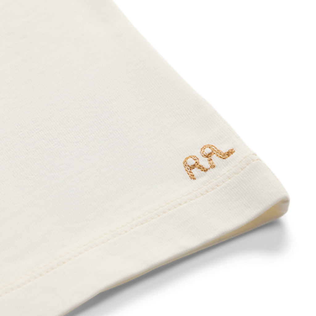 Double RL : RELAXED FIT HEAVYWEIGHT JERSEY T-SHIRT (WHITE)