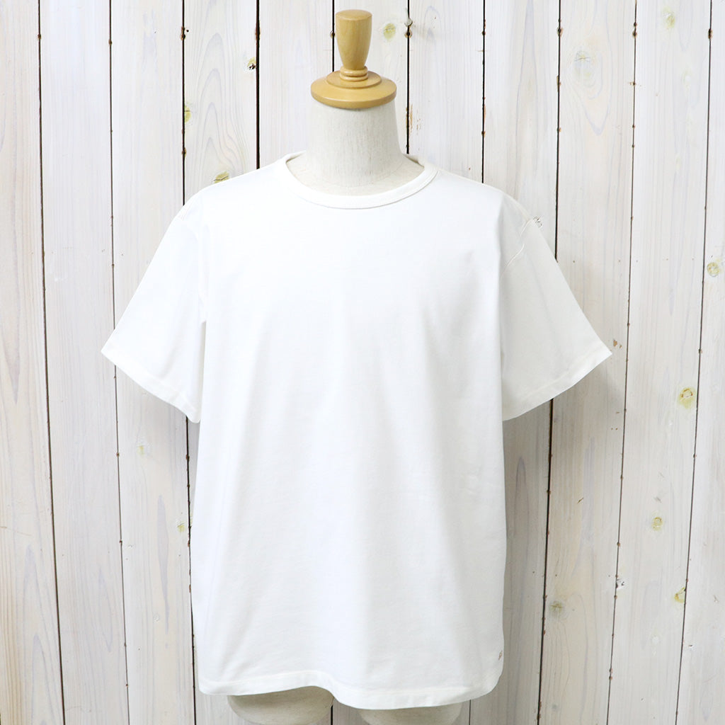 Double RL : RELAXED FIT HEAVYWEIGHT JERSEY T-SHIRT (WHITE)