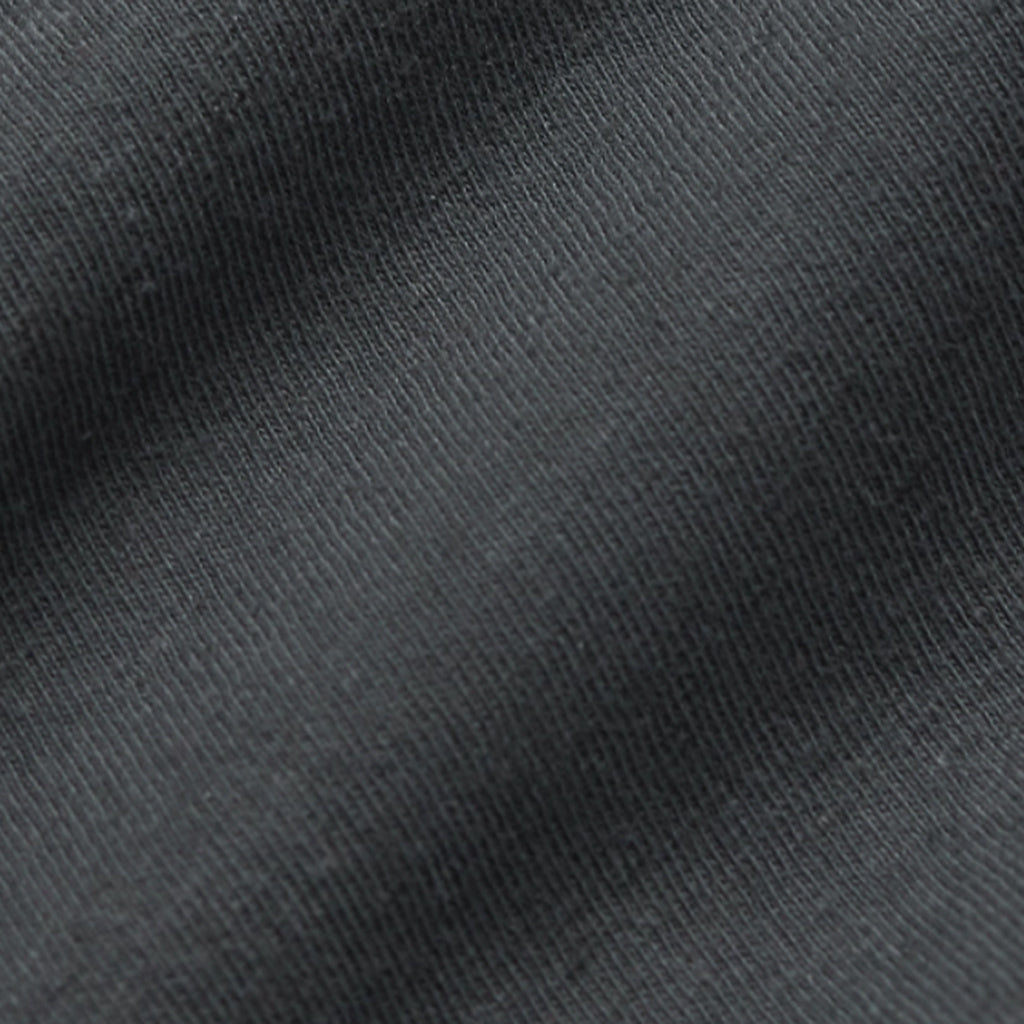 Double RL : LOGO COTTON-HEMP JERSEY T-SHIRT (BLACK)