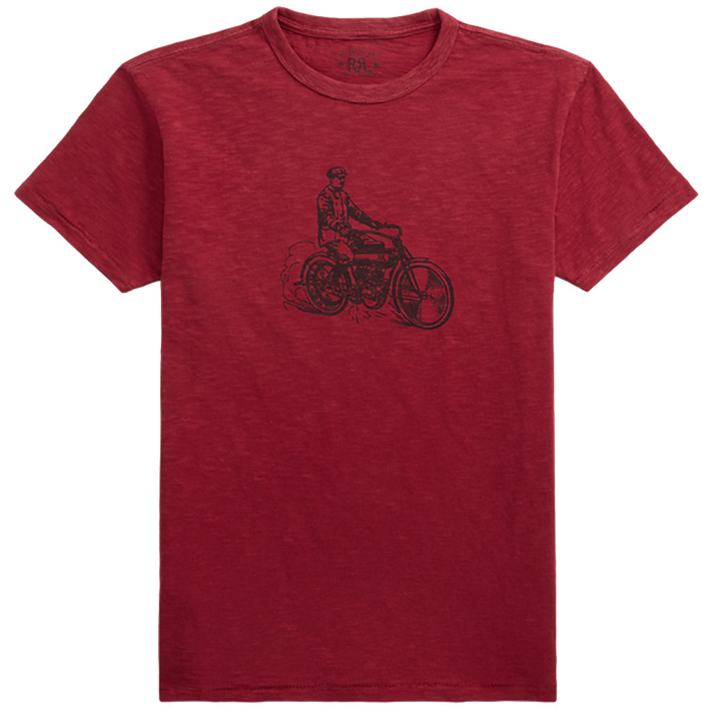 Double RL『SLUB JERSEY GRAPHIC T-SHIRT』(VINTAGE BURGUNDY)