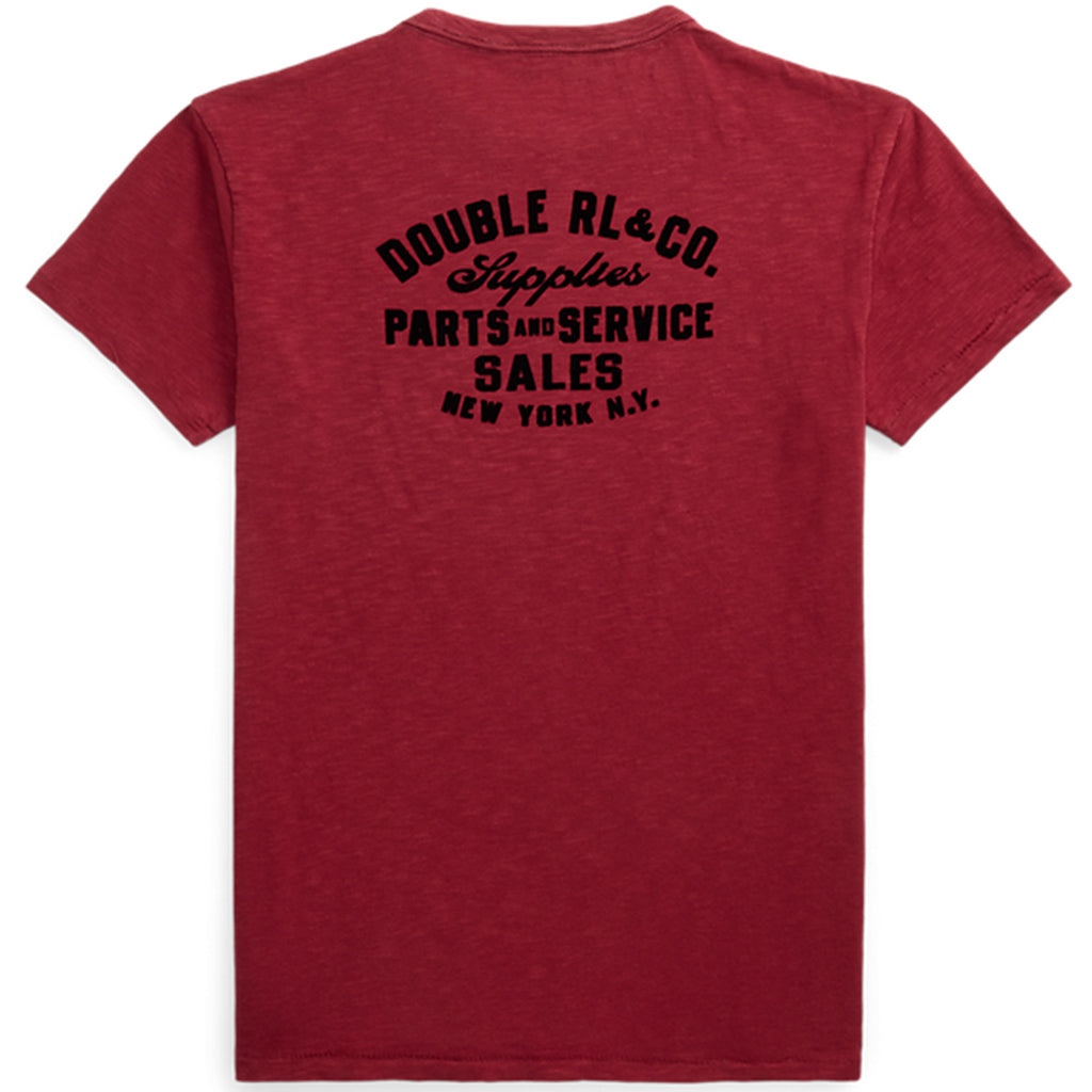 Double RL『SLUB JERSEY GRAPHIC T-SHIRT』(VINTAGE BURGUNDY)