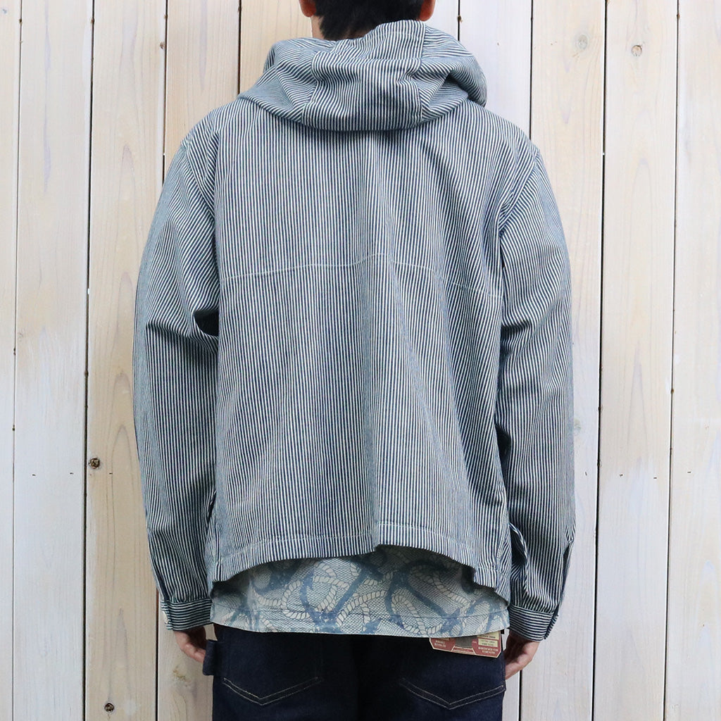 Double RL : INDIGO STRIPED TWILL HOODED JACKET