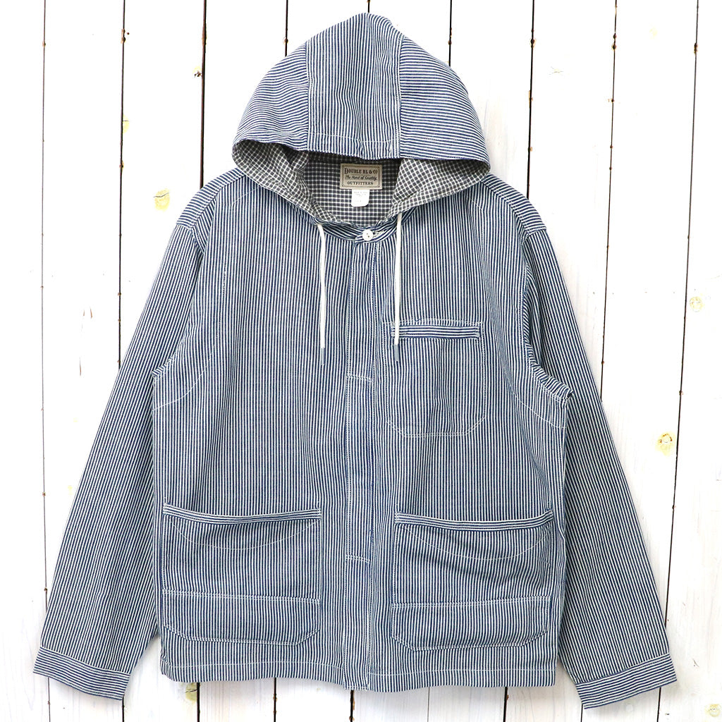【SALE40%OFF】Double RL : INDIGO STRIPED TWILL HOODED JACKET