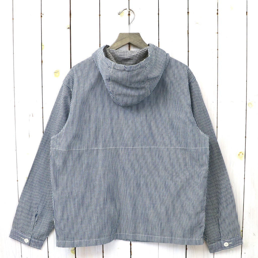 【SALE40%OFF】Double RL : INDIGO STRIPED TWILL HOODED JACKET