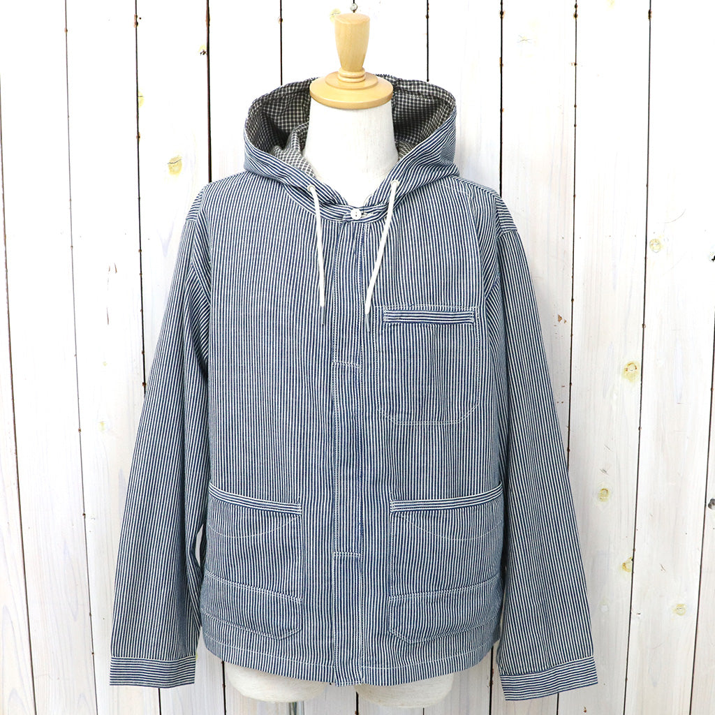 【SALE40%OFF】Double RL : INDIGO STRIPED TWILL HOODED JACKET
