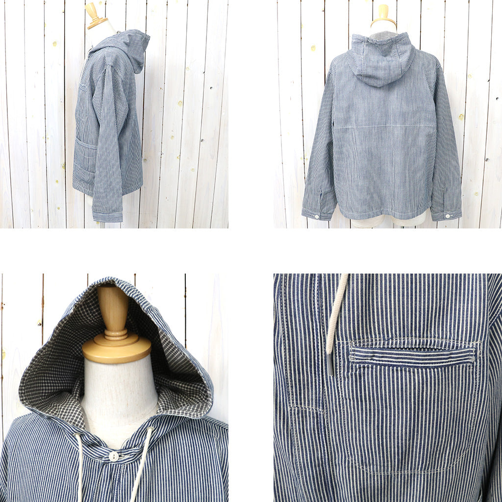 【SALE40%OFF】Double RL : INDIGO STRIPED TWILL HOODED JACKET