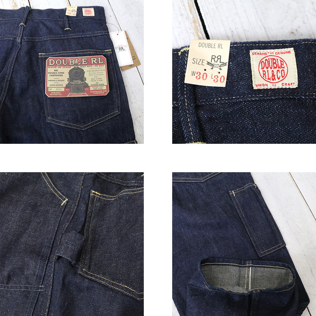 Double RL : LIMITED EDITION SELVEDGE CARPENTER JEAN (BLUE)